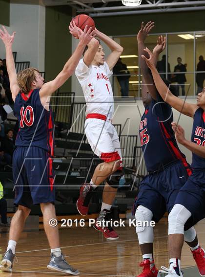 Thumbnail 1 in Annandale vs Madison-Ridgeland Academy (George Long Holiday Hoops Tournament) photogallery.