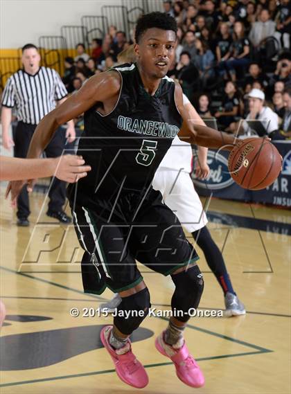 Thumbnail 1 in Hesperia Christian vs. Orangewood Academy (CIF SS D6 Final) photogallery.