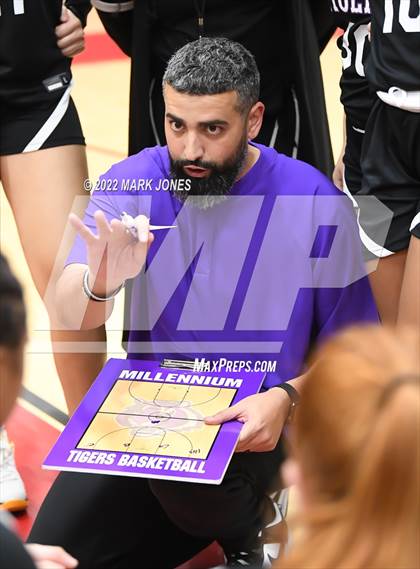 Thumbnail 3 in Millennium vs. Salpointe Catholic (Hoophall West) photogallery.