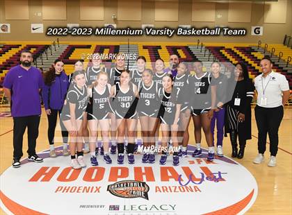 Thumbnail 3 in Millennium vs. Salpointe Catholic (Hoophall West) photogallery.