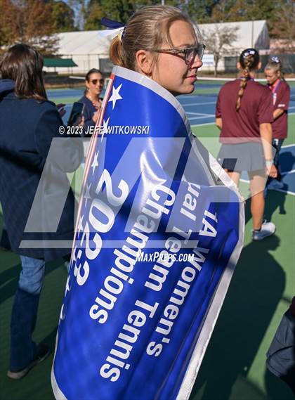 Thumbnail 3 in NCHSAA 1A Dual Team Tennis Championship photogallery.