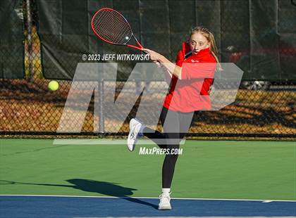 Thumbnail 3 in NCHSAA 1A Dual Team Tennis Championship photogallery.
