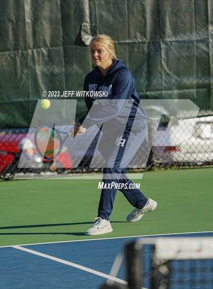 Thumbnail 3 in NCHSAA 1A Dual Team Tennis Championship photogallery.