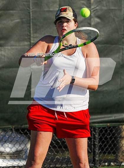 Thumbnail 1 in NCHSAA 1A Dual Team Tennis Championship photogallery.