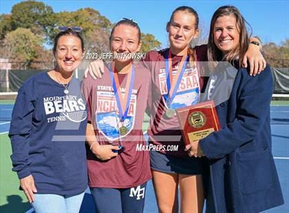 Thumbnail 2 in NCHSAA 1A Dual Team Tennis Championship photogallery.