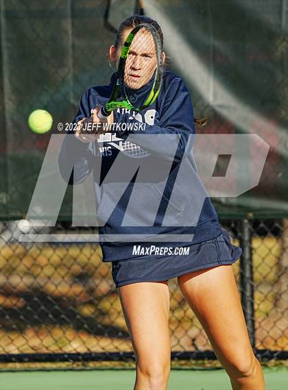 Thumbnail 3 in NCHSAA 1A Dual Team Tennis Championship photogallery.