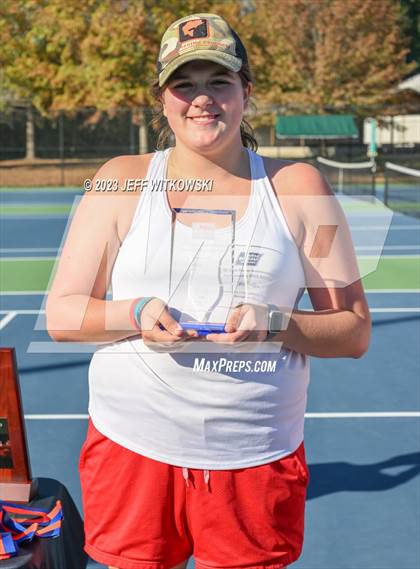Thumbnail 3 in NCHSAA 1A Dual Team Tennis Championship photogallery.