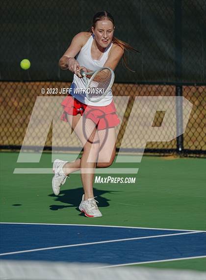 Thumbnail 3 in NCHSAA 1A Dual Team Tennis Championship photogallery.