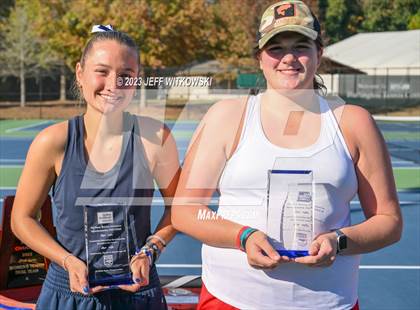 Thumbnail 1 in NCHSAA 1A Dual Team Tennis Championship photogallery.