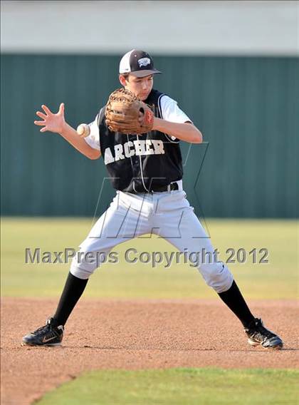 Thumbnail 2 in Archer City vs. Trenton (UIL 1A Region 2 semifinals) photogallery.