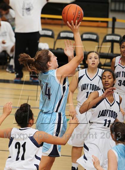 Thumbnail 3 in Dantzler Charter vs. Our Lady of Peace (So Cal Holiday Classic) photogallery.