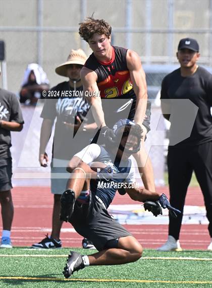 Thumbnail 1 in Mission Viejo vs. St. John Bosco (Battle At The Beach) photogallery.