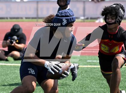 Thumbnail 1 in Mission Viejo vs. St. John Bosco (Battle At The Beach) photogallery.