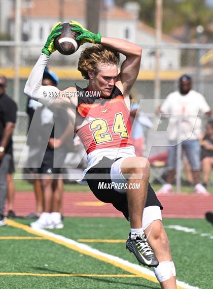Thumbnail 2 in Mission Viejo vs. St. John Bosco (Battle At The Beach) photogallery.