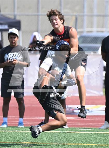 Thumbnail 2 in Mission Viejo vs. St. John Bosco (Battle At The Beach) photogallery.