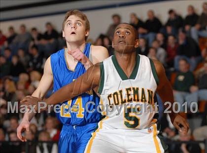 Thumbnail 2 in Chapel Field Christian vs. Coleman Catholic (Section 9 Class D Final) photogallery.