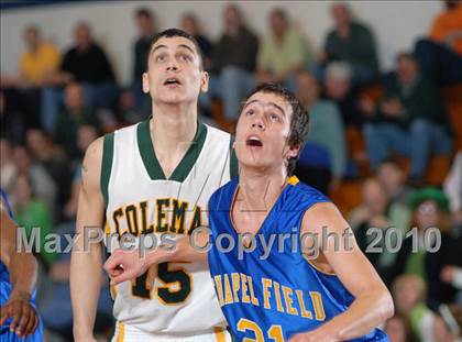 Thumbnail 3 in Chapel Field Christian vs. Coleman Catholic (Section 9 Class D Final) photogallery.