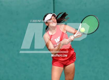 Thumbnail 3 in Round Rock Westwood vs The Woodlands (UIL Tennis 6A Final) photogallery.