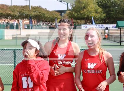 Thumbnail 3 in Round Rock Westwood vs The Woodlands (UIL Tennis 6A Final) photogallery.