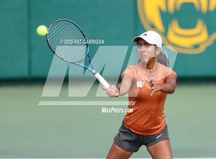 Thumbnail 2 in Round Rock Westwood vs The Woodlands (UIL Tennis 6A Final) photogallery.