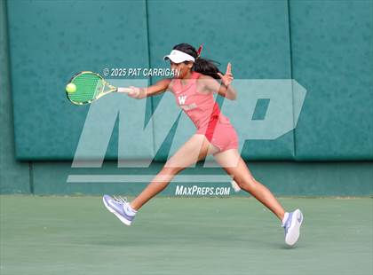Thumbnail 3 in Round Rock Westwood vs The Woodlands (UIL Tennis 6A Final) photogallery.