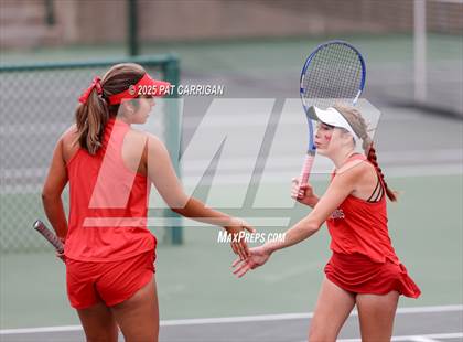 Thumbnail 3 in Round Rock Westwood vs The Woodlands (UIL Tennis 6A Final) photogallery.