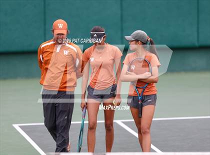 Thumbnail 2 in Round Rock Westwood vs The Woodlands (UIL Tennis 6A Final) photogallery.