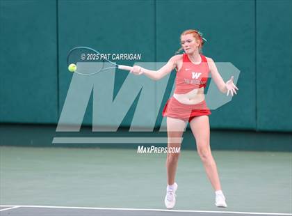 Thumbnail 1 in Round Rock Westwood vs The Woodlands (UIL Tennis 6A Final) photogallery.