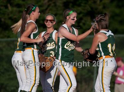 Thumbnail 1 in East Rowan vs. Crest (NCHSAA 3A West Regional Final) photogallery.