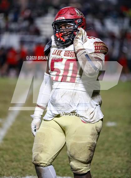 Thumbnail 3 in Lake Gibson vs. Palmetto (FHSAA Class 6A Regional Final) photogallery.