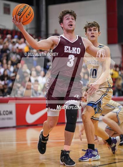 Thumbnail 2 in Boulder City vs. Elko (NIAA Class 3A State Boys Final) photogallery.