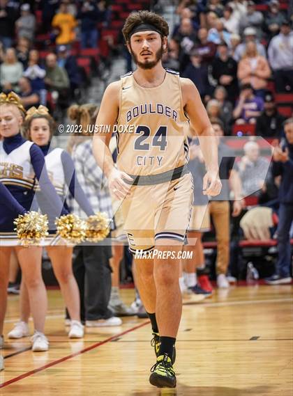 Thumbnail 2 in Boulder City vs. Elko (NIAA Class 3A State Boys Final) photogallery.