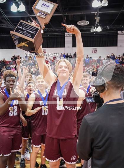 Thumbnail 1 in Boulder City vs. Elko (NIAA Class 3A State Boys Final) photogallery.