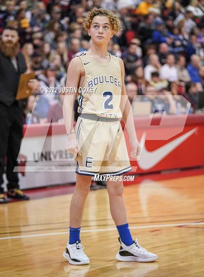 Thumbnail 3 in Boulder City vs. Elko (NIAA Class 3A State Boys Final) photogallery.