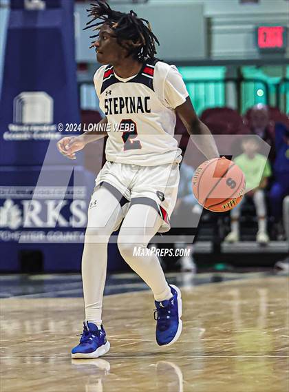 Thumbnail 2 in Archbishop Stepinac vs. Eagle Academy II (Public vs Catholic Hoops Showdown) photogallery.