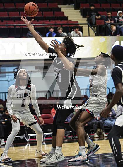 Thumbnail 3 in Archbishop Stepinac vs. Eagle Academy II (Public vs Catholic Hoops Showdown) photogallery.