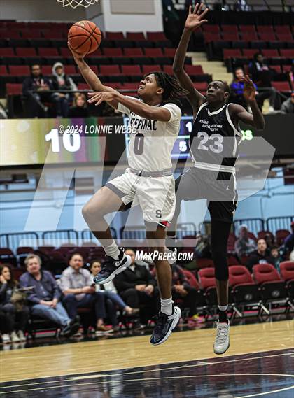 Thumbnail 1 in Archbishop Stepinac vs. Eagle Academy II (Public vs Catholic Hoops Showdown) photogallery.