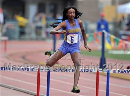 Thumbnail 2 in Penn Relays (Girls 400M Hurdles Final) photogallery.