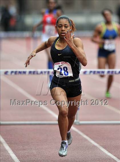 Thumbnail 2 in Penn Relays (Girls 400M Hurdles Final) photogallery.