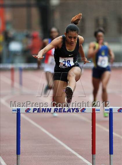 Thumbnail 1 in Penn Relays (Girls 400M Hurdles Final) photogallery.