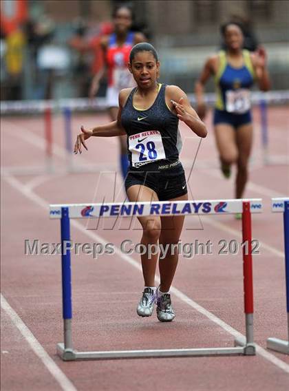 Thumbnail 3 in Penn Relays (Girls 400M Hurdles Final) photogallery.