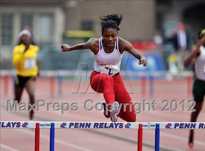 Thumbnail 3 in Penn Relays (Girls 400M Hurdles Final) photogallery.