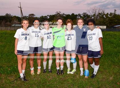 Thumbnail 3 in Leesville @ Ursuline Academy (LHSAA Division III 1st Round Playoff) photogallery.