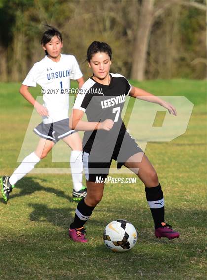 Thumbnail 3 in Leesville @ Ursuline Academy (LHSAA Division III 1st Round Playoff) photogallery.