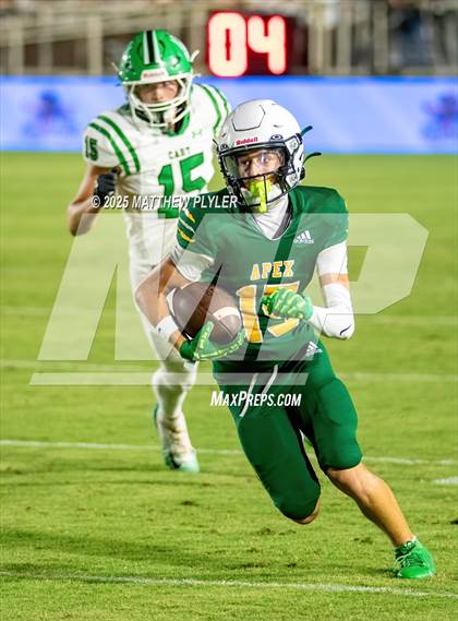 Thumbnail 2 in Cary vs Apex (The Old Wake Rivalry - Centennial Celebration) photogallery.