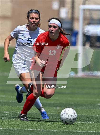 Thumbnail 3 in Boerne-Champion vs Grapevine (UIL 5A Girls Soccer State Semifinal) photogallery.