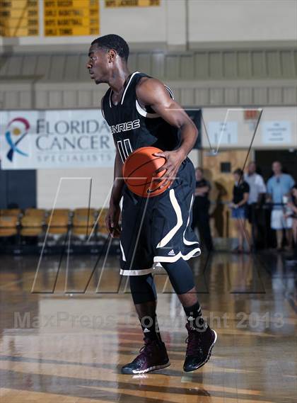 Thumbnail 2 in Sunrise Christian Academy vs. Brewster Academy (City of Palms Classic) photogallery.