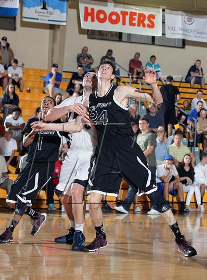 Thumbnail 3 in Sunrise Christian Academy vs. Brewster Academy (City of Palms Classic) photogallery.