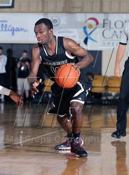 Thumbnail 1 in Sunrise Christian Academy vs. Brewster Academy (City of Palms Classic) photogallery.