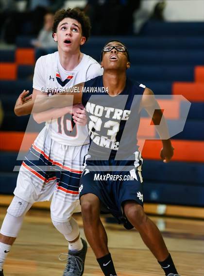 Thumbnail 1 in Notre Dame (SO) vs Chaminade photogallery.